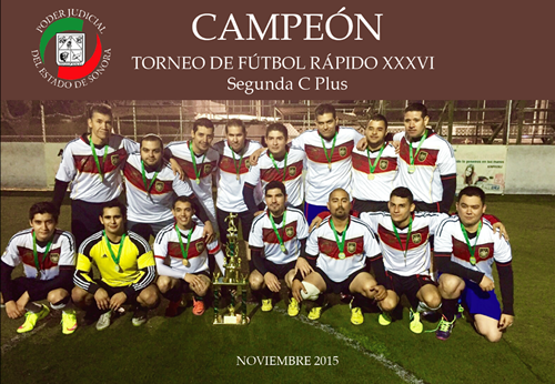 Gana torneo equipo de futbol rápido del Poder Judicial