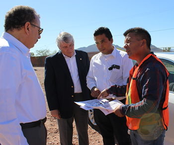 Visitan Magistrados del STJ lugar donde se construirá el Juzgado Oral Penal de Guaymas