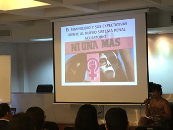 Imparten curso "El Feminicidio y sus Expectativas Frente al Sistema Penal Acusatorio"