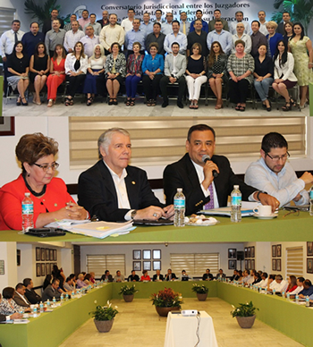Se realiza conversatorio jurisdiccional entre juzgadores del Estado y la Federación