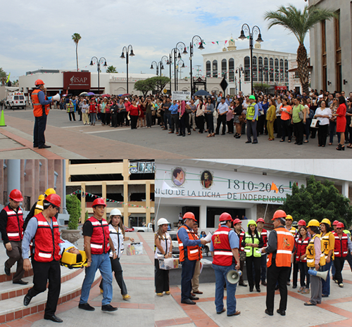 Participa Poder Judicial del Estado en la celebración del Día Nacional de Protección Civil