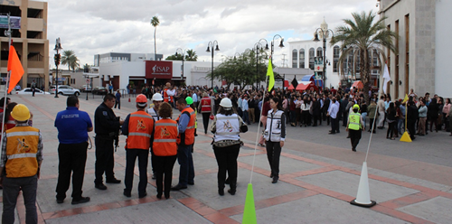 Se realiza simulacro de evacuación por sismo en el Poder Judicial del Estado