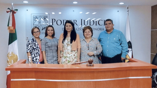 Visita Dip. Ernestina Castro instalaciones del Poder Judicial en Cajeme
