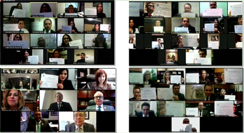 Entregan constancias de Declaratoria de Aptitud para el cargo de Magistrado Regional y Juez