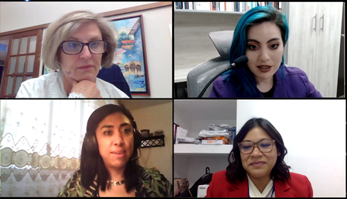 Imparten conferencia virtual en el marco del Día Internacional de la Mujer