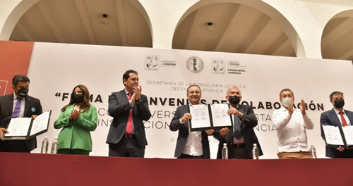 Poder Judicial del Estado de Sonora firma Convenio de Colaboración con la Dirección General de Defensoría Pública