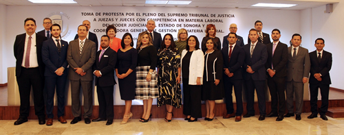 Rinden protesta Jueces que estarán al frente de los Tribunales Laborales en Sonora