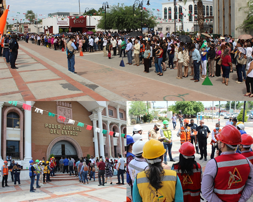 Se une Poder Judicial del Estado de Sonora a Simulacro Nacional 2022