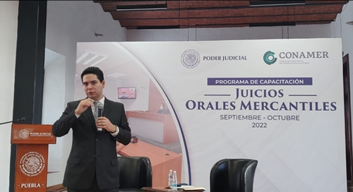 Imparte capacitación a personal del Poder Judicial de Puebla