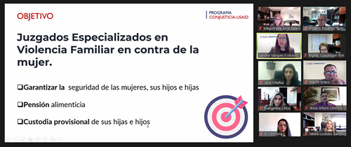 Continúan los trabajos para la implementación de Juzgados Especializados en delitos contra la Mujer y la Familia