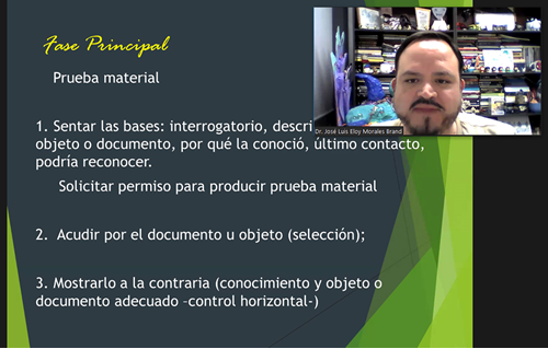 Se imparte curso en evidencias y pruebas en el Proceso Penal Acusatorio y Oral