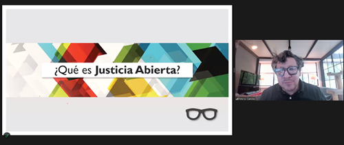 Se realiza conferencia virtual sobre Justicia Abierta