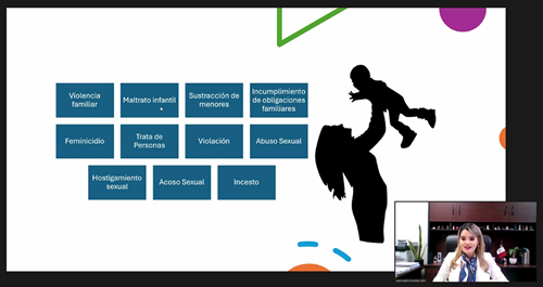 Se imparte conferencia “Objetivos y retos del Juzgado Especializado en Violencia de Género”