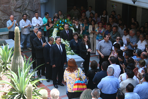 Guardia de honor del Poder Judicial al Lic. Ignacio Campa García