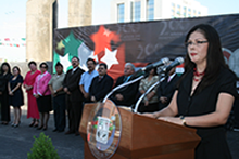 Honra el Poder Judicial a nuestro Lábaro Patrio en el marco de los festejos por el Bicentenario