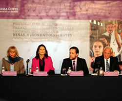 El Presidente de la SCJN presenta Protocolo de Actuación para quienes imparten justicia en casos que afecten a niñas, niños y adolescentes
