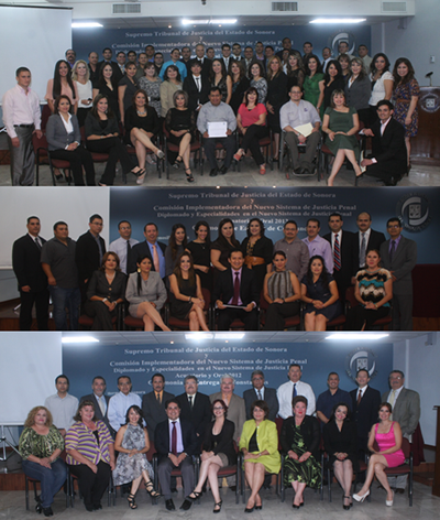 Salen preparados 109 para Jueces, Mediadores y Formadores del nuevo sistema de justicia penal