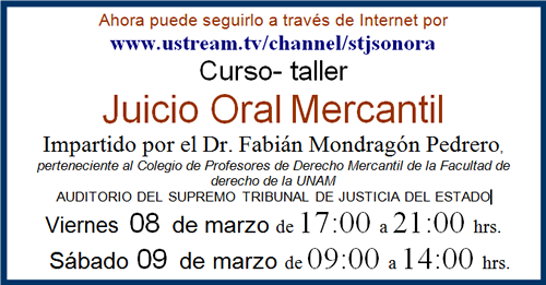 Continúa la preparación sobre Juicios Orales Mercantiles