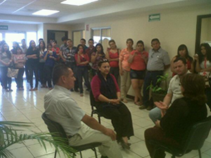 Participan universitarios en simulacro de proceso de mediación penal