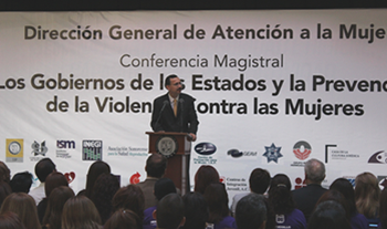 Imparten conferencia "Los Gobiernos de los Estados y la Prevención de la Violencia contra las Mujeres"