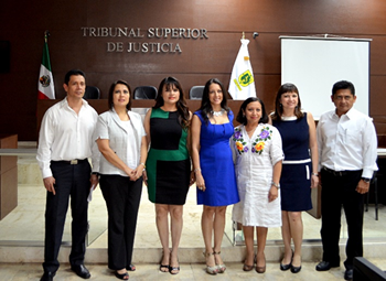 Visitan funcionarios del STJ Poder Judicial de Yucatán