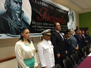 Asiste Magistrado Presidente del STJ a inauguración de la Exposición Itinerante de los Facsímiles de los Sentimientos de la Nación