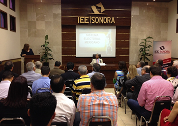 Imparten conferencia magistral Implicaciones de la Reforma Electoral Constitucional en el IEE Sonora
