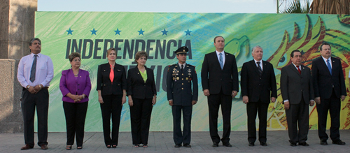 Honra el Poder Judicial del Estado a nuestro Lábaro Patrio