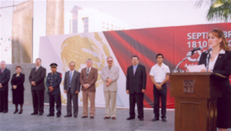 Honra el Poder Judicial a nuestro Lábaro Patrio