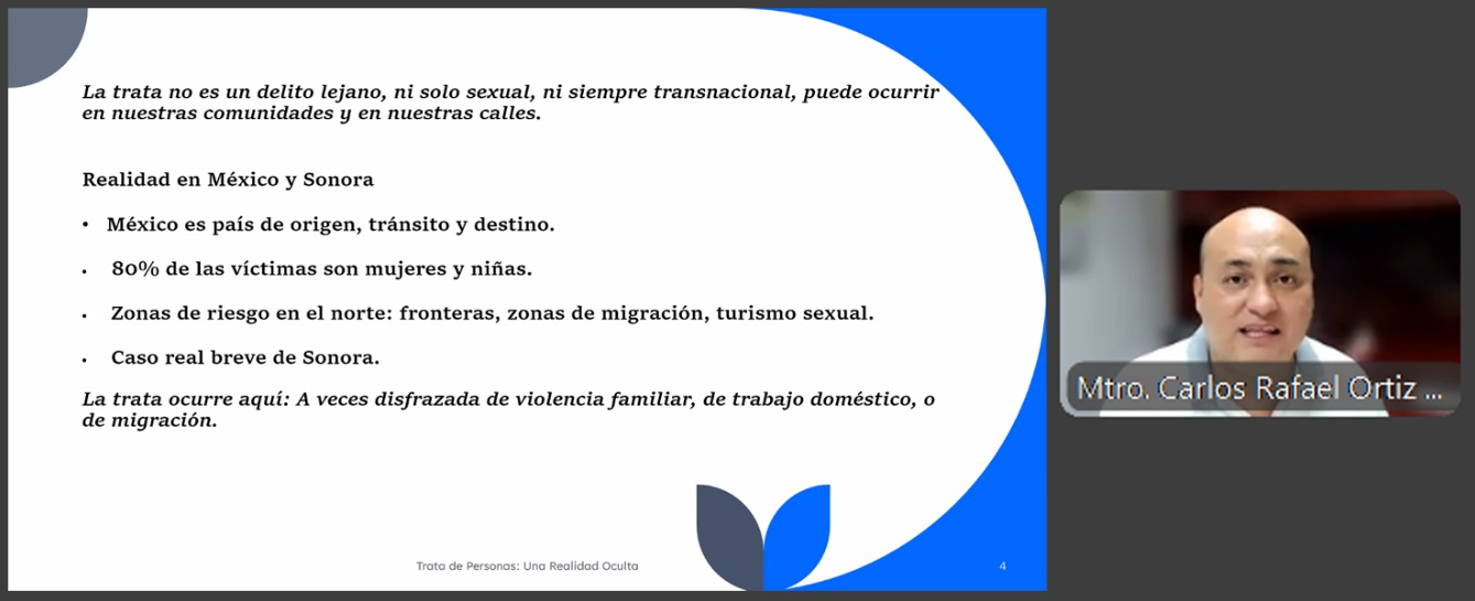 Se imparte conferencia virtual sobre Trata de Personas