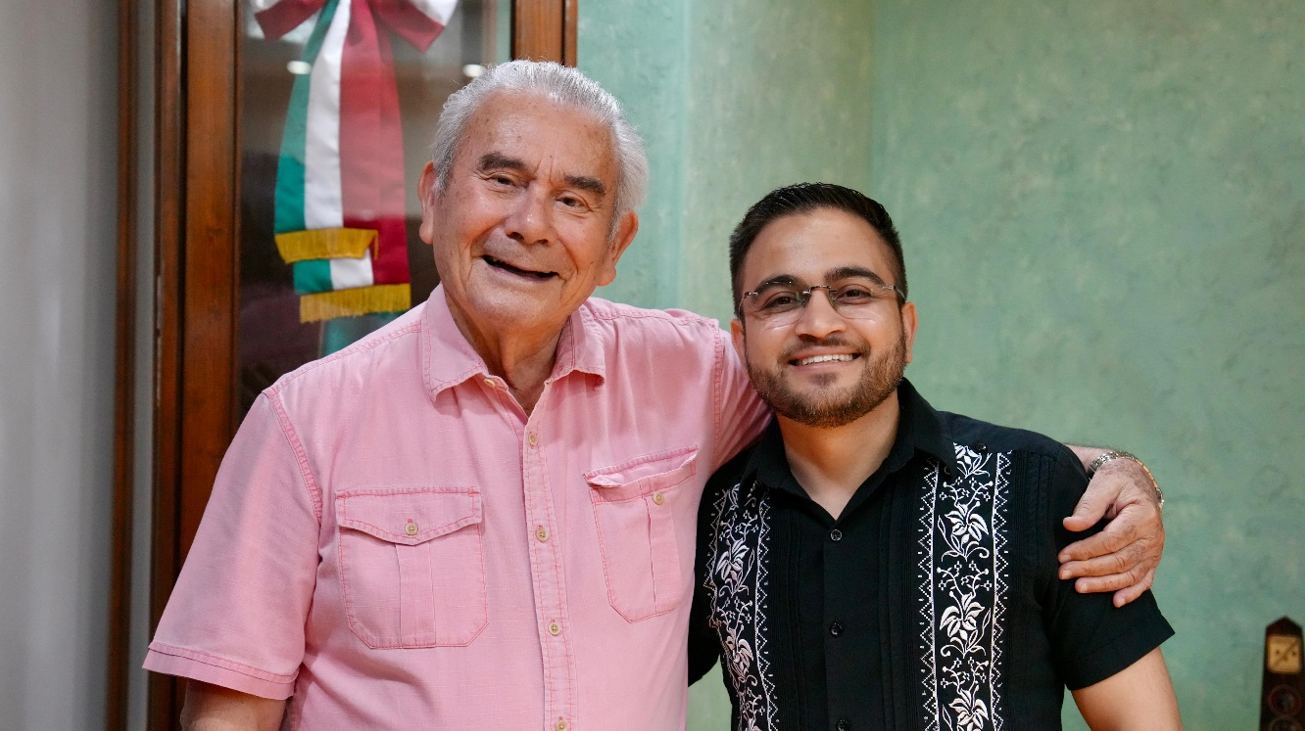 Diputado René Edmundo García Rojo visita al Magistrado Rafael Acuña Griego, Presidente del Supremo Tribunal de Justicia del Estado de Sonora