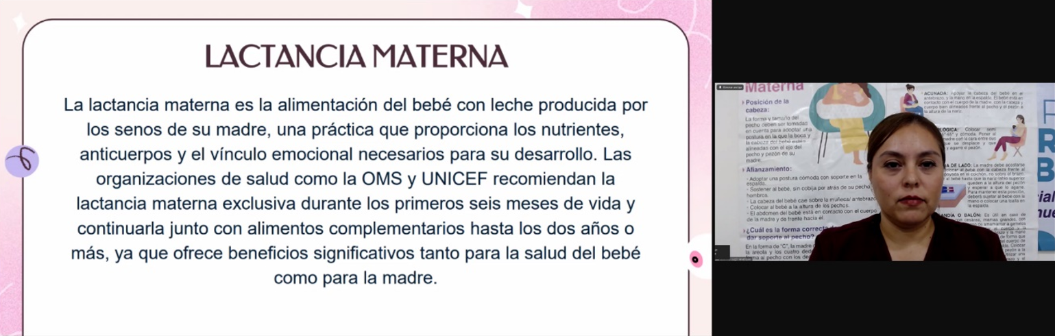 Se imparte conferencia virtual sobre Lactancia Materna y su Protección Legal en Sonora