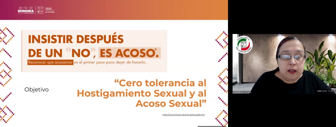 Se imparte conferencia sobre el Modelo de Protocolo para prevenir y atender el acoso y hostigamiento sexual