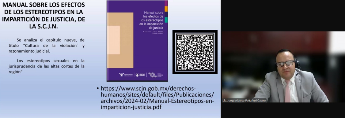 Imparten conferencia virtual sobre los efectos de los estereotipos en delitos sexuales